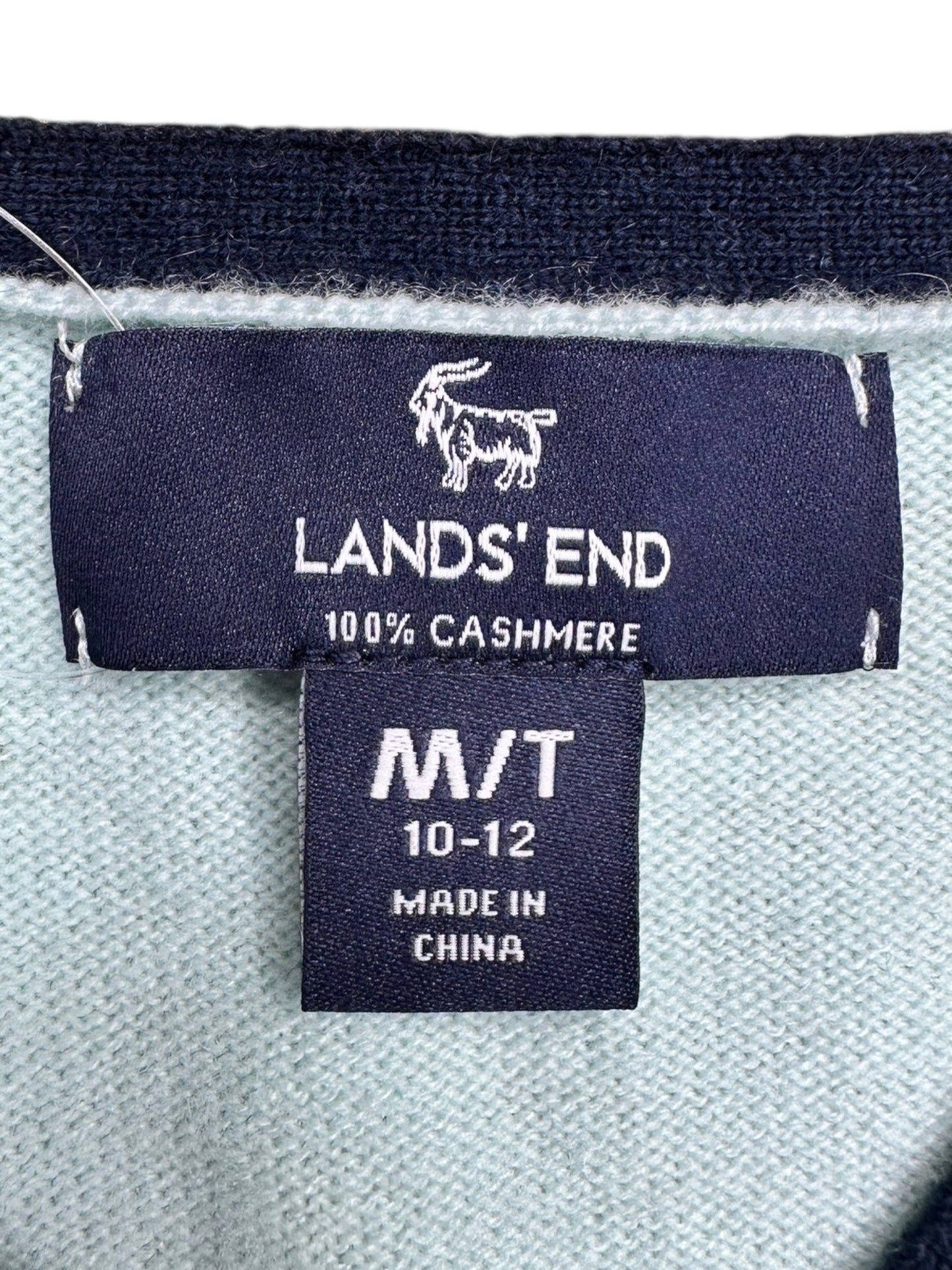 LANDS' END 100% Cashmere Pastel Sweater Size M