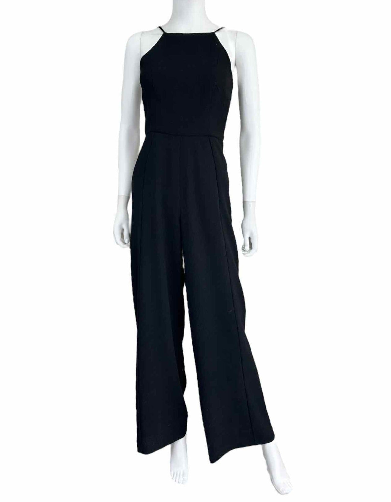 BLACK HALO Black Halter Jumpsuit Size 4