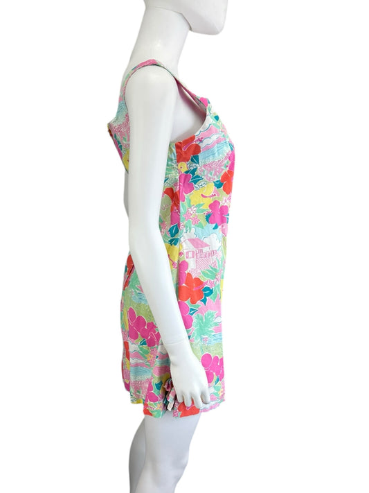 Lilly Pulitzer Floral Mini Dress Size 4