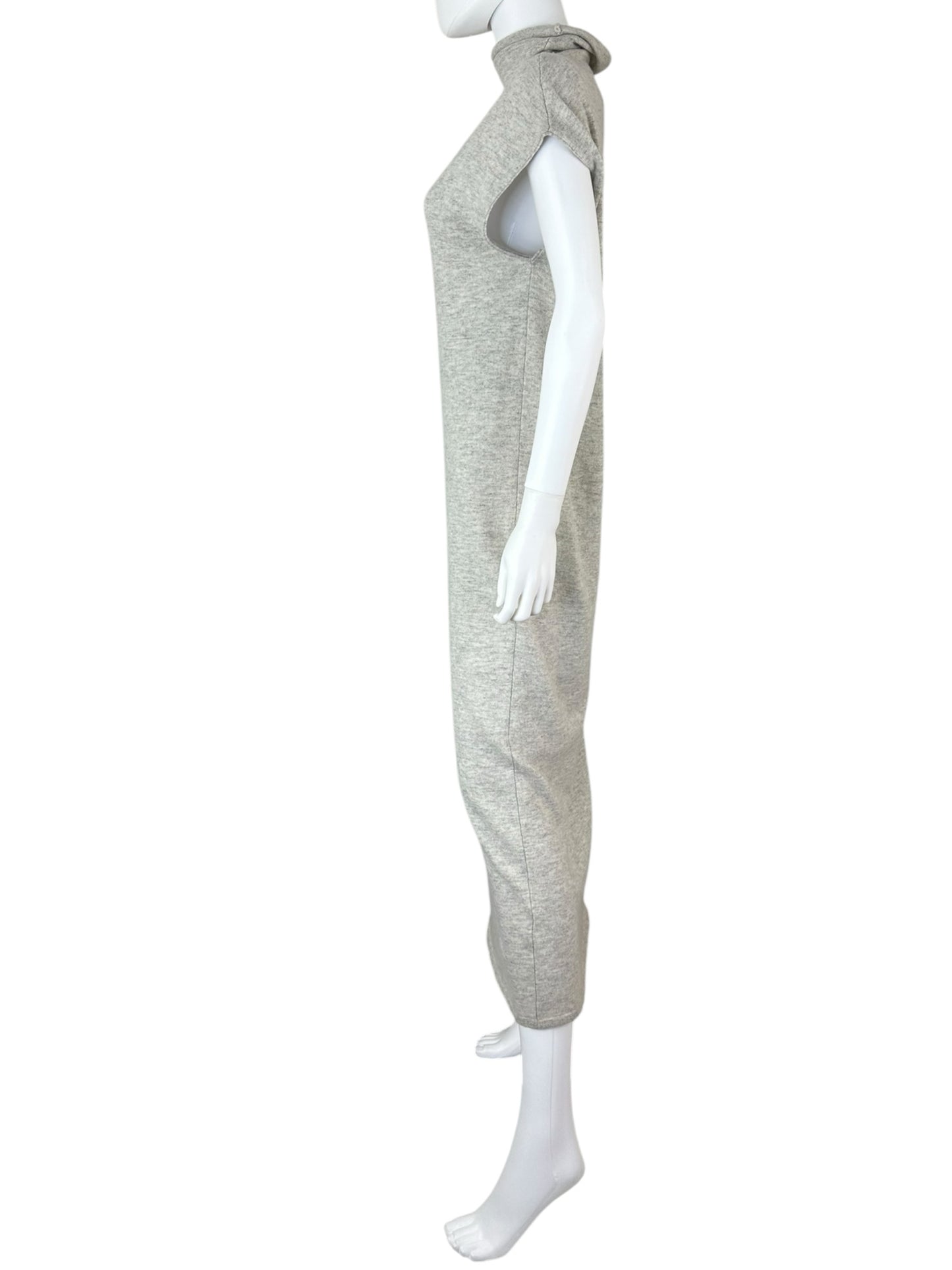 ALLUDE Gray Wool Cashmere Blend Maxi Sweater Dress Size M