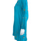 Johnny Was Aqua Embroidered Ocean Life Tunic Dress Size S