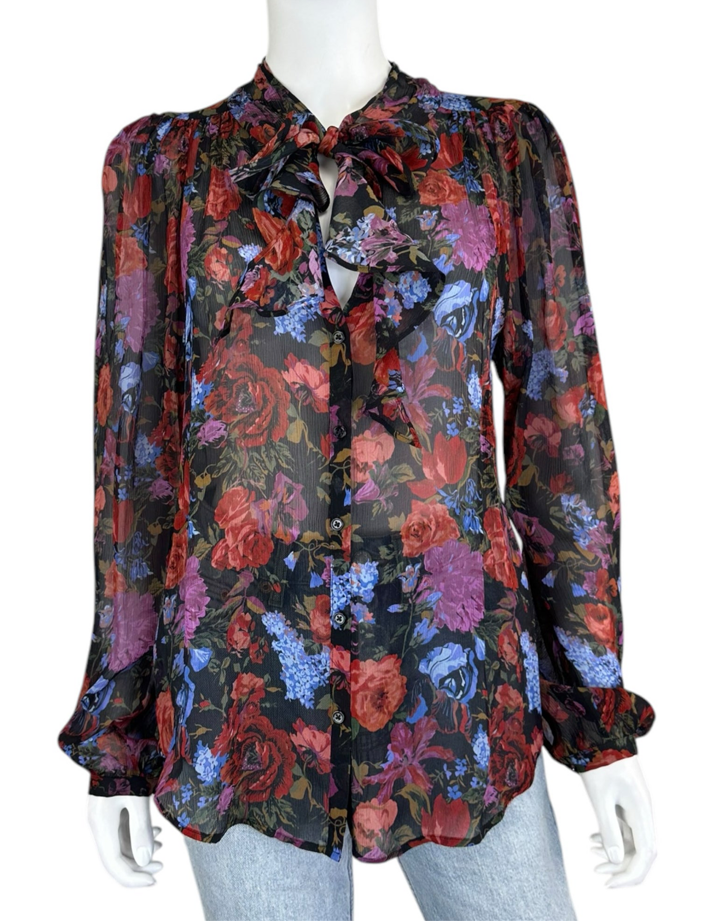 PAIGE Floral Print Button-Down Size S