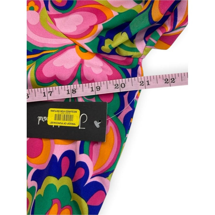 Jessica Howard NWT Vibrant Retro Floral Print Dress Size 14