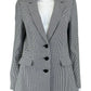 KARL LAGERFELD Black Houndstooth Blazer Size 8