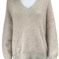 BROCHU WALKER Beige Wool Alpaca Blend Sweater Size L