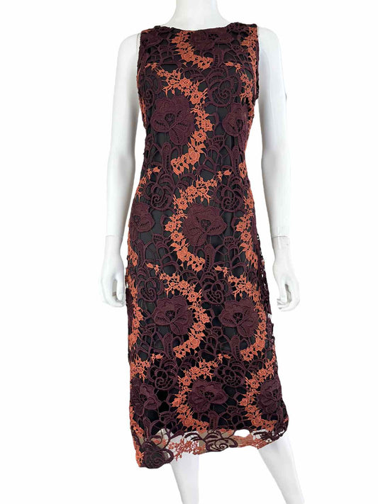 Alexia Admor Brown Lace Dress Size M