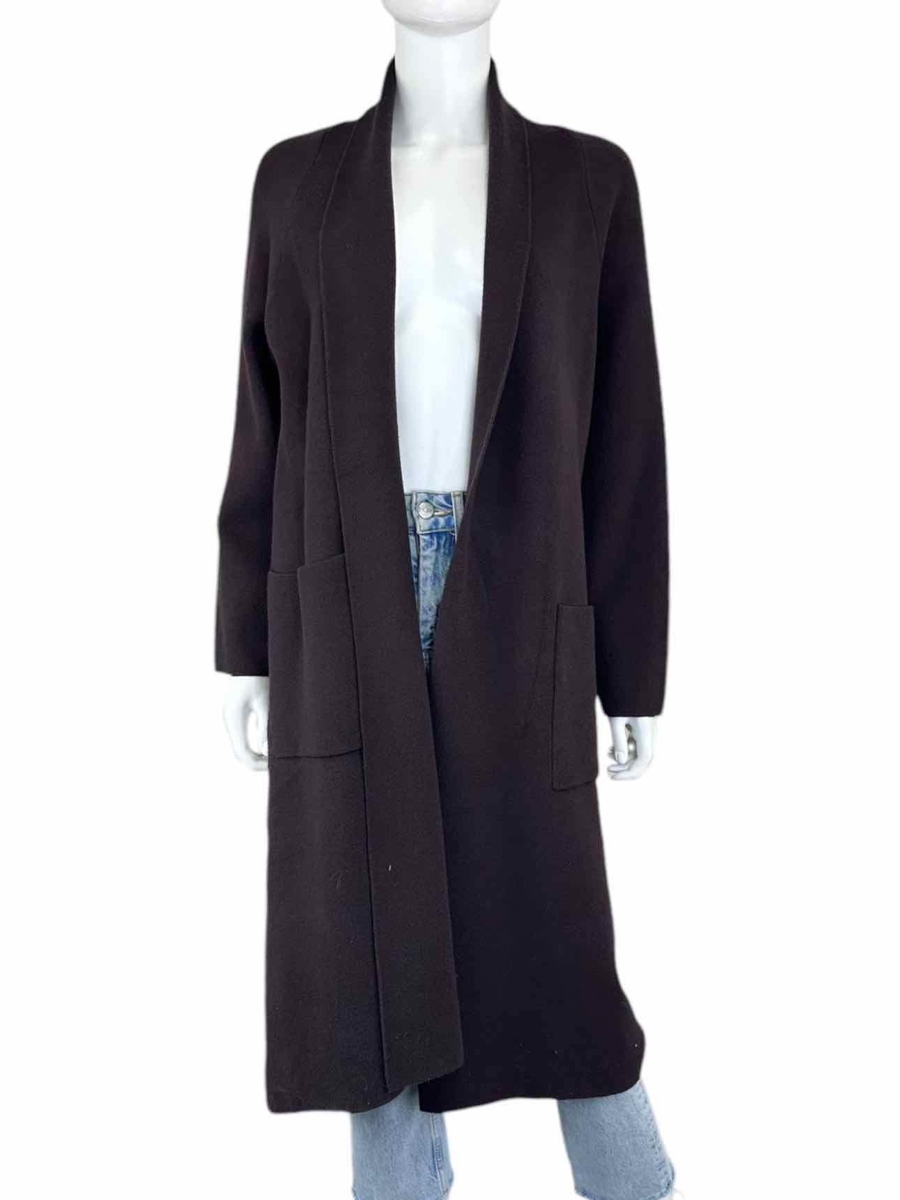 truth Brown Knit Duster Coat Size S