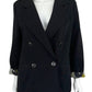 Cabi Black Lux Tux Double Breasted Blazer Size 8