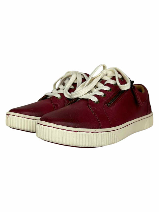 Born Red Leather Paloma Sneakers Size 6