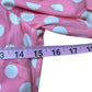 LE SUPERBE NWT Pink Polka Dot Wrap Mini Dress Size S