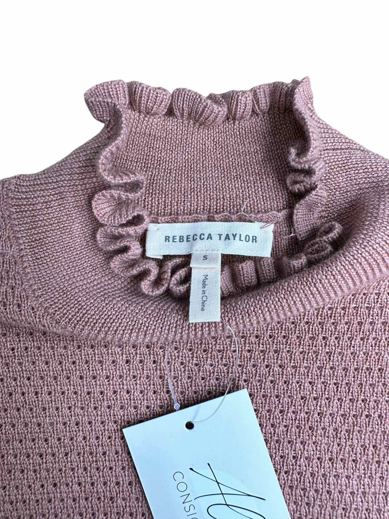 rebecca taylor 100% Merino Wool Pink Sweater Size S