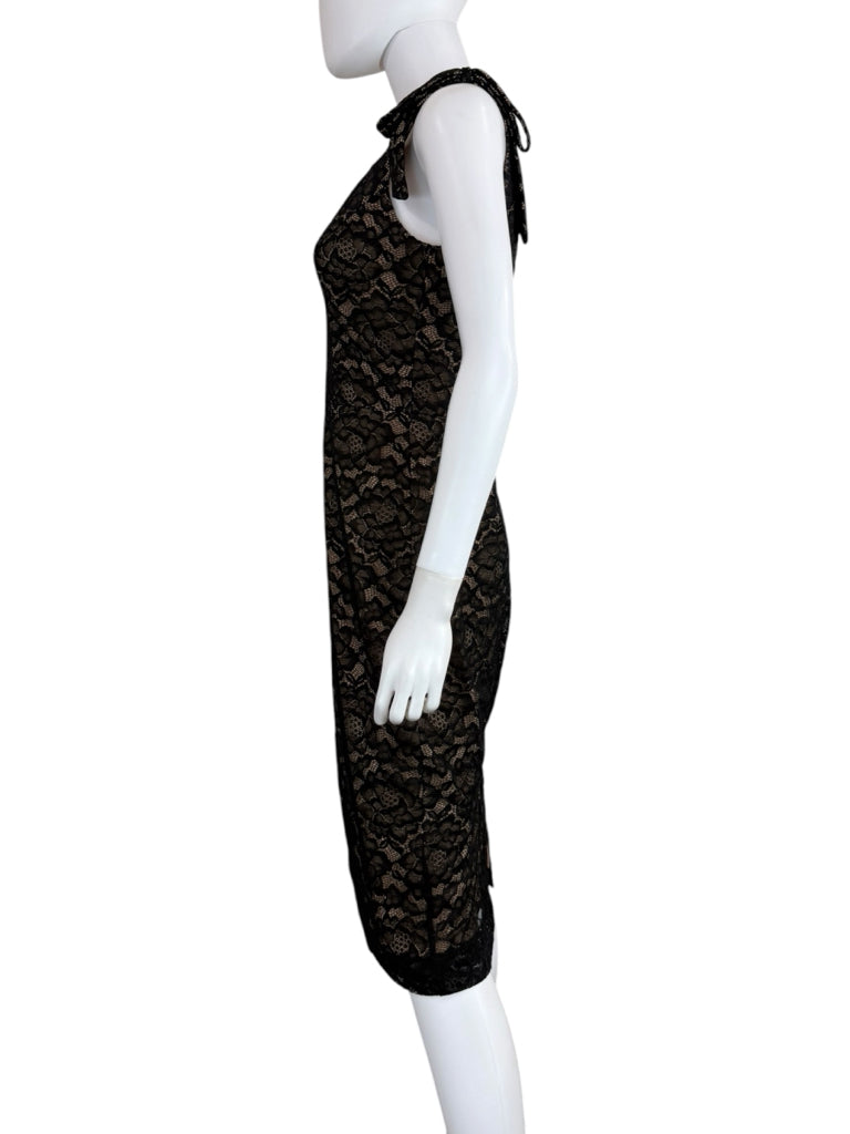 DRESS THE POPULATION Black Lace Cocktail Dress Size M