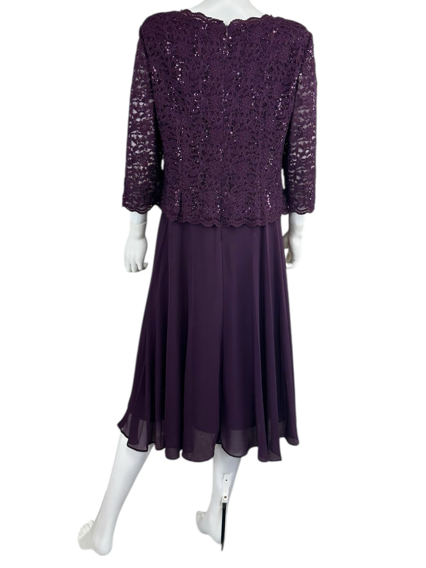 ALEX EVENINGS Size 14 BASE Dress- Formal