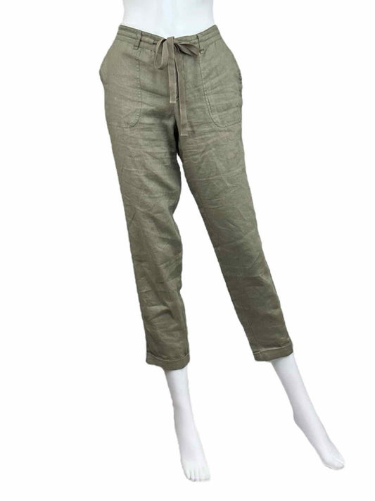 BARNEYS NEW YORK Olive LinenPants Size 2