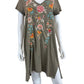Johnny Was Olive Green Provence Tunic Dress Size M