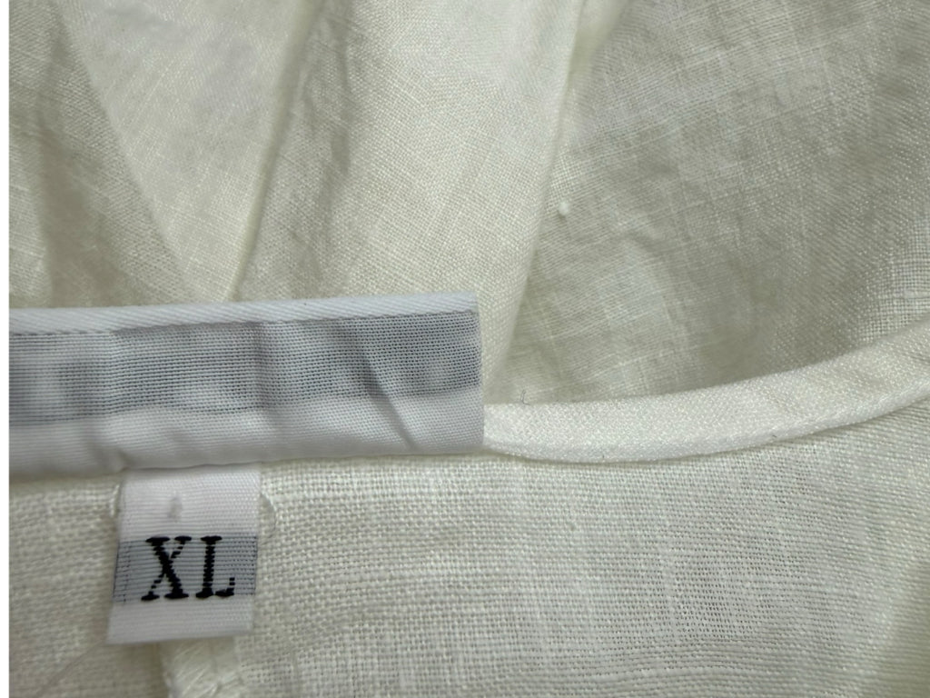 bryn walker White 100% Linen Tunic Size XL