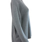 EILEEN FISHER Gray 100% Extra Fine Merino Wool Turtleneck Sweater Size XS