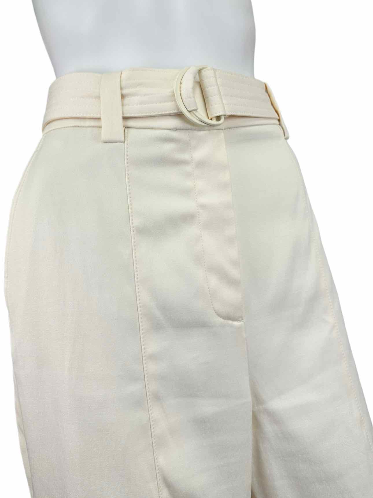 REISS Cream Cargo Belted Trouser Pants Size 10