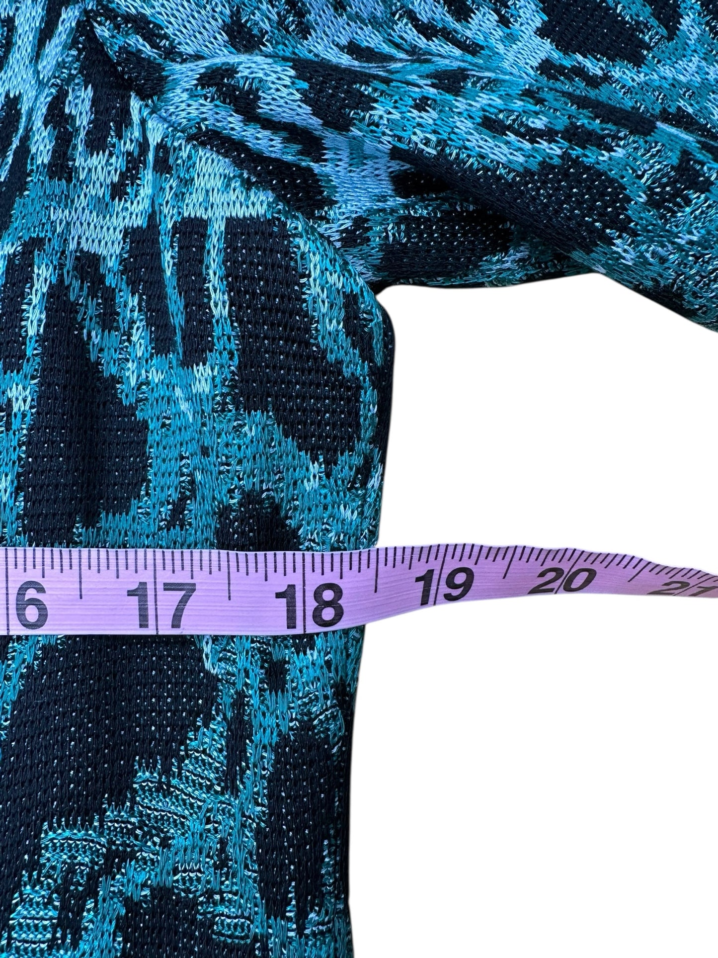 MING WANG Green Jacquard Knit Cardigan Jacket Size S