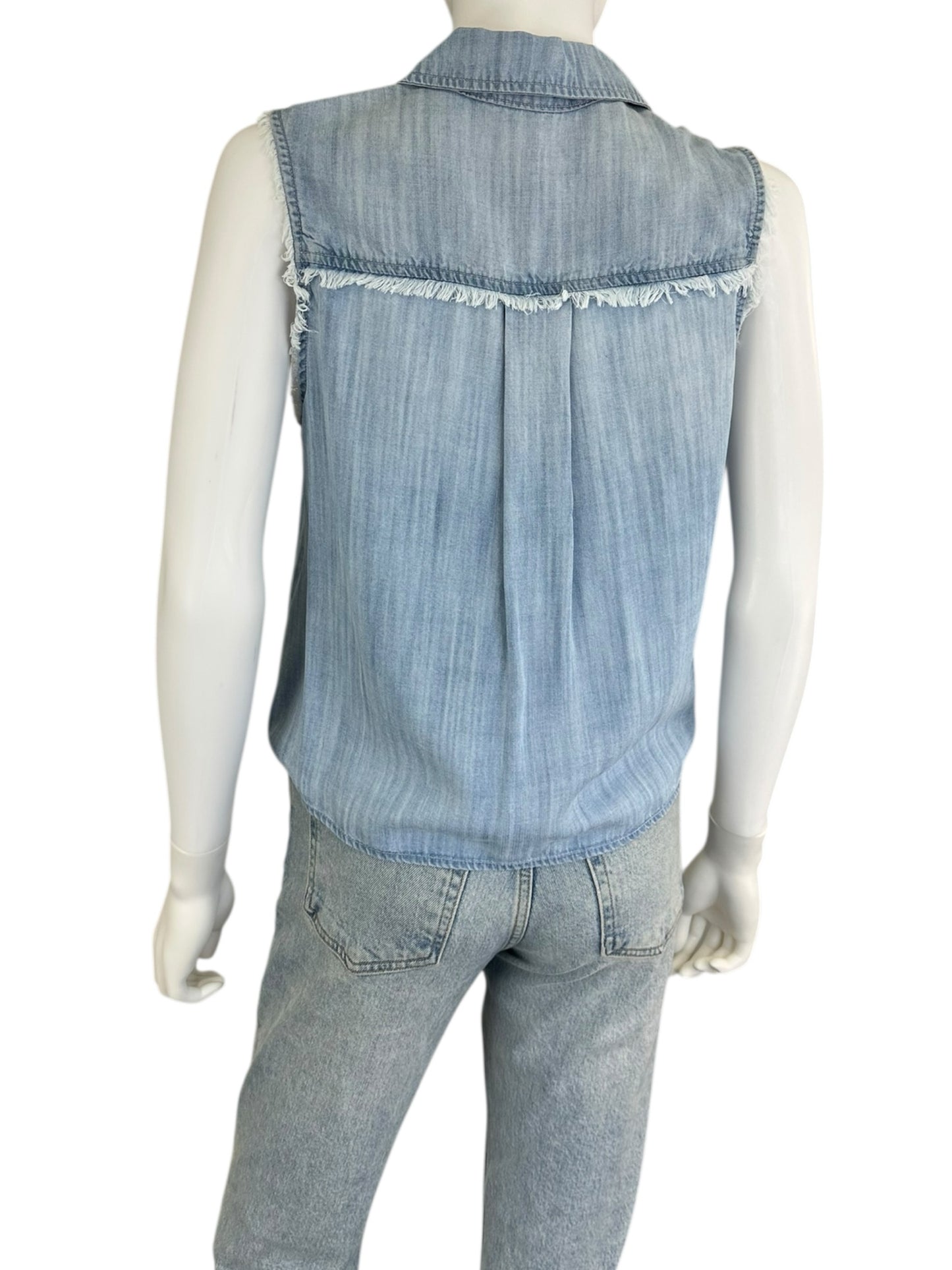 Bella Dahl Blue Chambray Button-down Size S