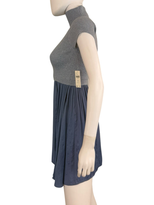 anthropologie NWT Blue Thea Twofer Sweater Dress Size MP