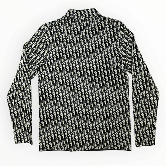 DIOR NWT Oblique All-Over Jacquard Long Sleeve Shirt Size XS