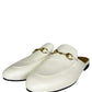 Gucci Cream Leather Princetown Mule Size 37.5