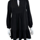 TUCKERNUCK Black Palmerston Mini Dress Size XXS