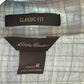 Eddie Bauer NWT Teal Plaid Button-Down Shirt Size M