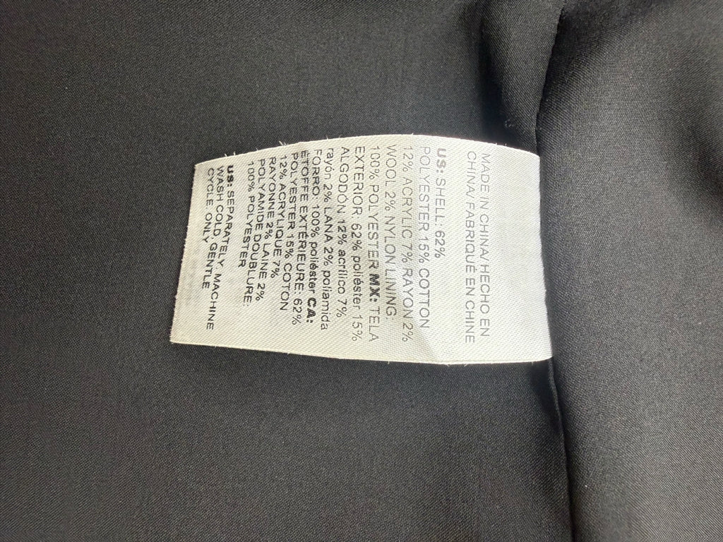 Chico's Muted Floral Drama Jacquard Coat Jacket Size M