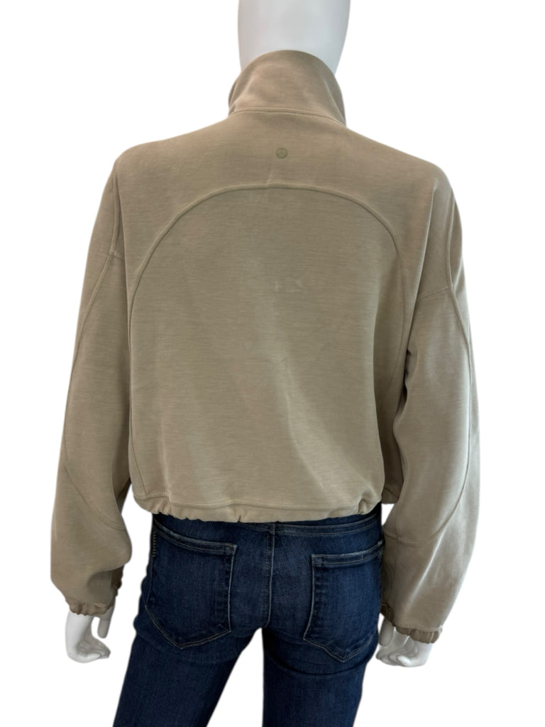 lululemon Riverstone Brushed Softstreme Half Zip Sweat Shirt Size 6