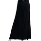 MARIACHER Black Silk Ruched Drape Midi Skirt Size S