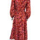 PINCH Red Patterned Casual Dress Size S