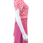 LE SUPERBE NWT Pink Polka Dot Wrap Mini Dress Size S