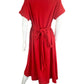 100% Cotton HATCH Red Maxi Dress Size 2