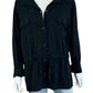 NIC & ZOE Black Knit Button-down Shirt Size XL