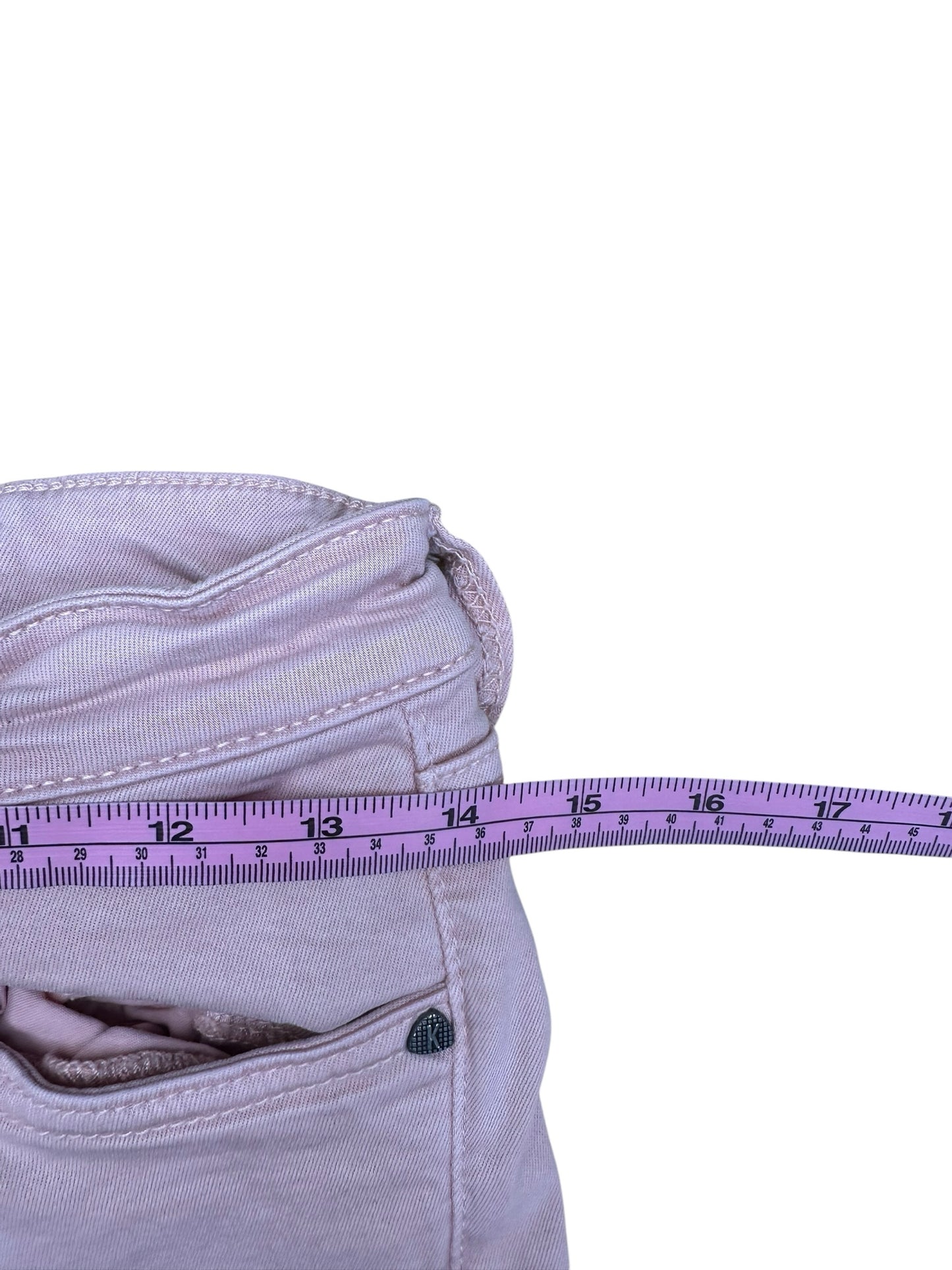 KUT from the Kloth Pink Amy Crop Straight Leg Jeans Size 4