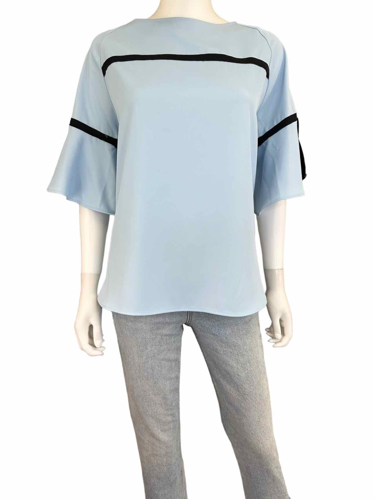 Calvin Klein NWT Blue Bell Sleeve Blouse Size L