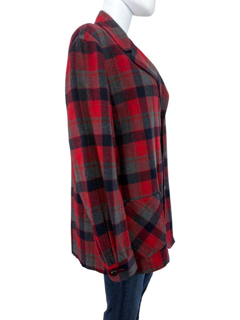 PENDLETON Vintage Red Pure Virgin Wool Blazer Size L