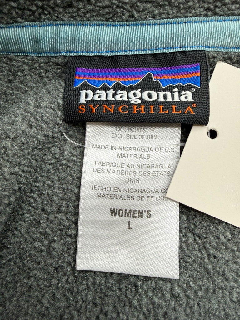 patagonia Gray Lightweight Synchilla Snap-T Pullover Fleece Jacket Size L