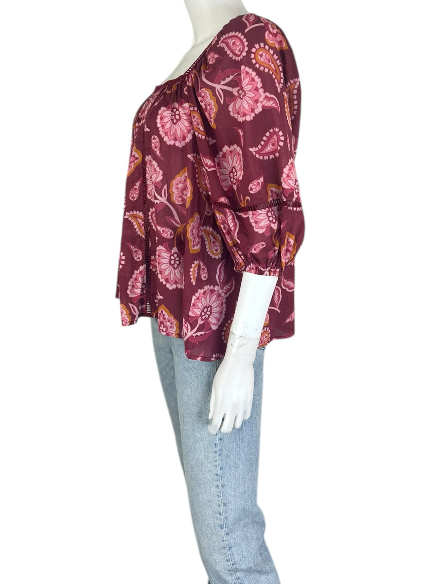 NWT Mahila Floral Blouse Size XS