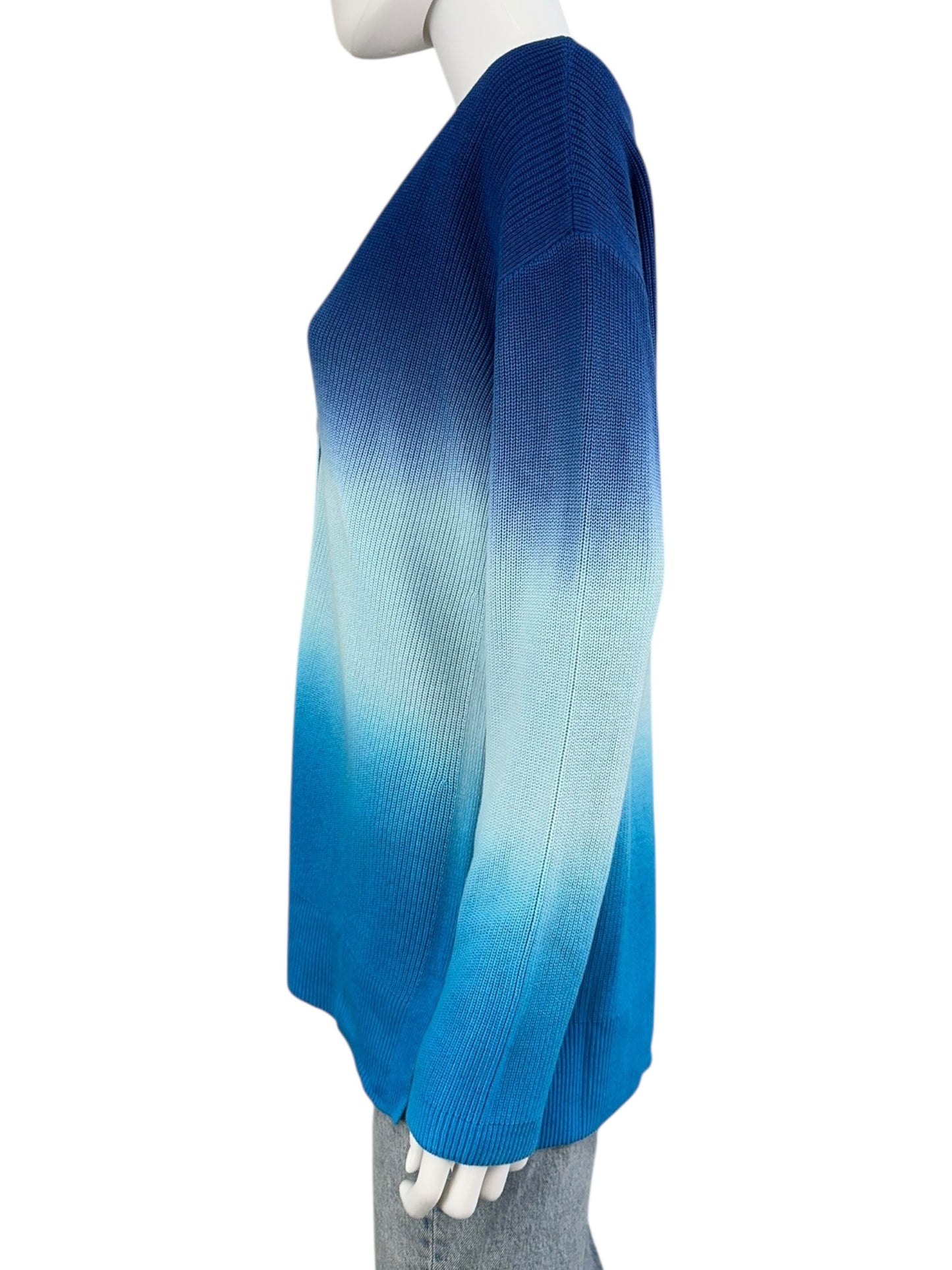Talbots NWT Blue Ombre Sweater Cardigan Size M