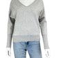 TAHARI 100% Cashmere Gray Sweater Size L