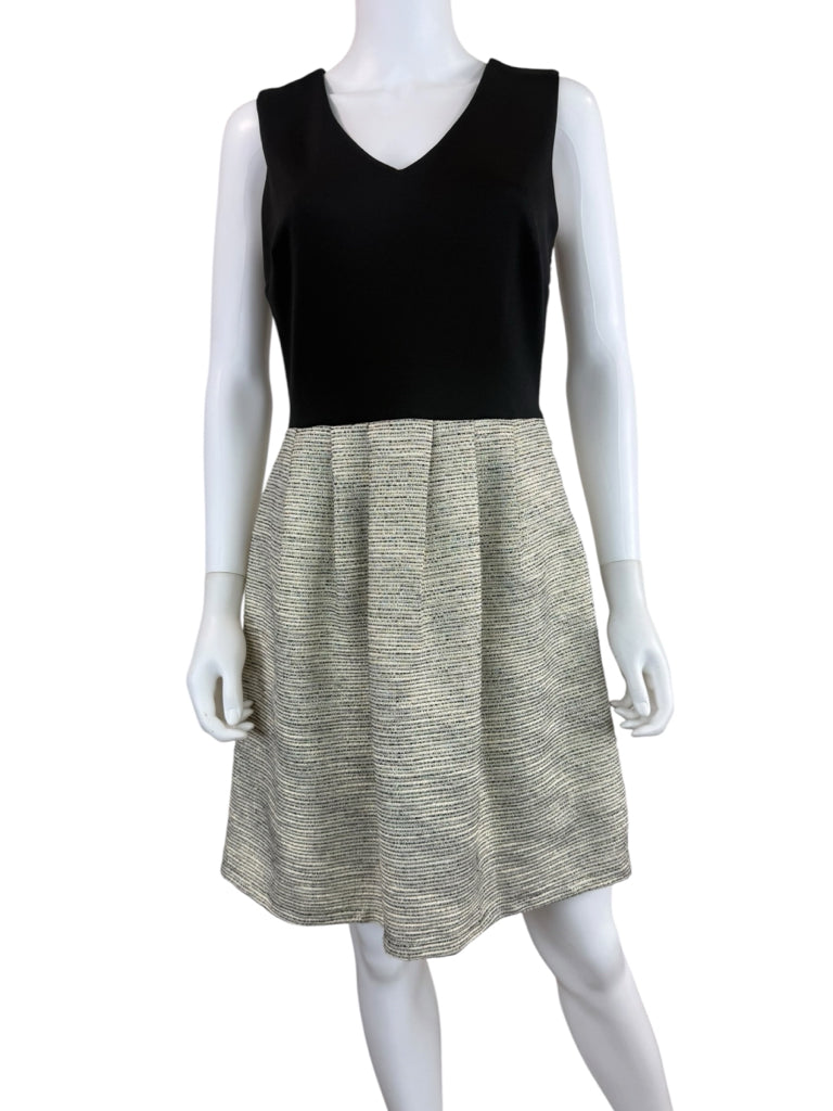 CYNTHIA ROWLEY Metallic Tweed Cocktail Dress Size 8
