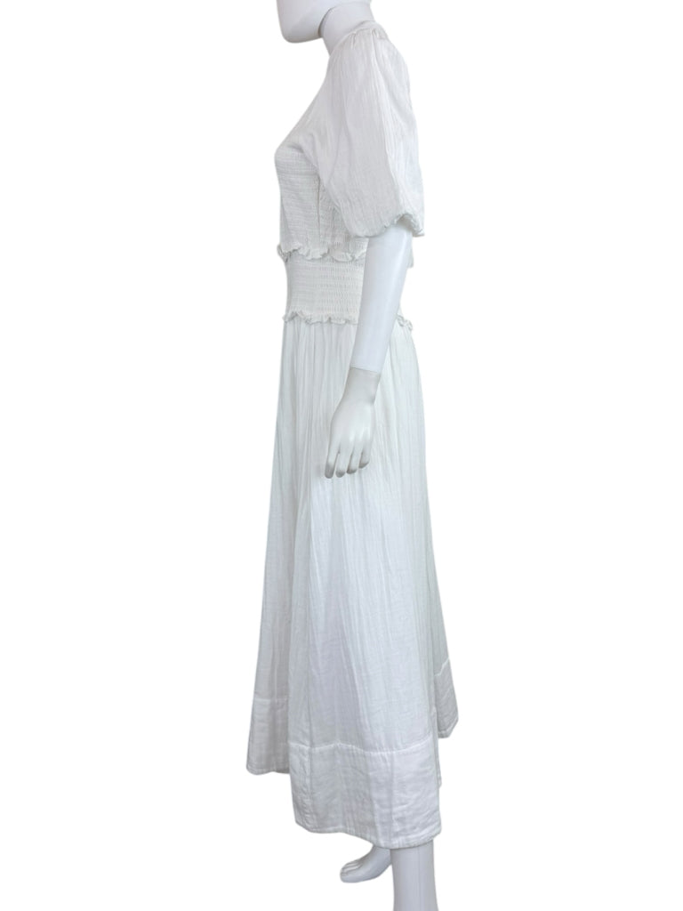 ME + EM White 100% Cotton Maxi Dress Size 6