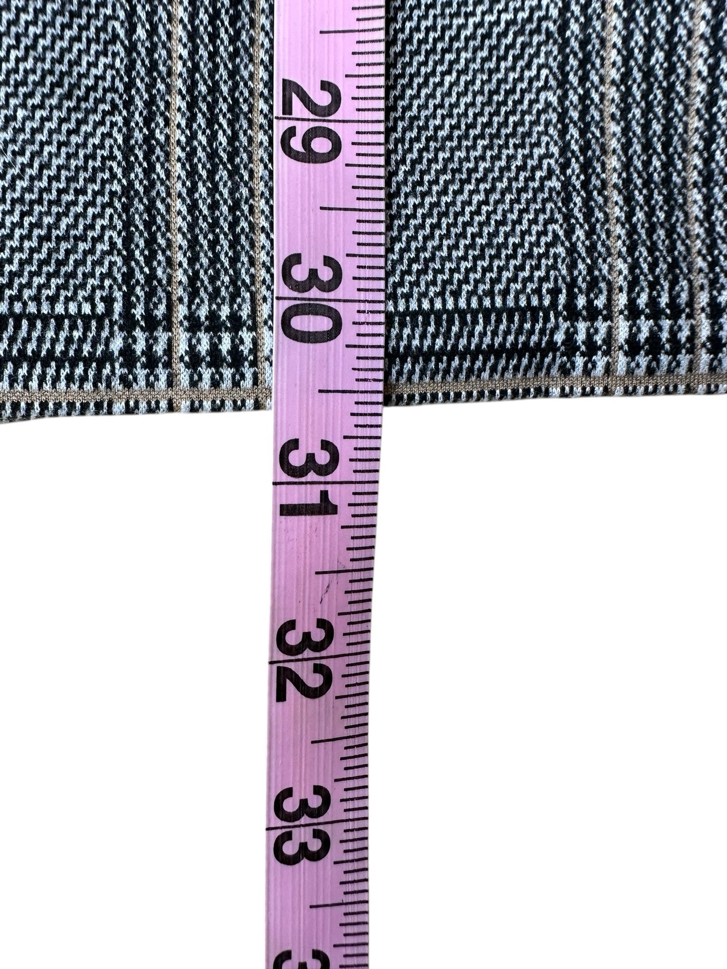 avec les filles Black and Tan Plaid Blazer Size M