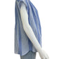 velvet BY GRAHAM & SPENCER Blue Striped Blouse Size S