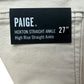 PAIGE NWT Cream Hoxton Straight Ankle Jean Size 27