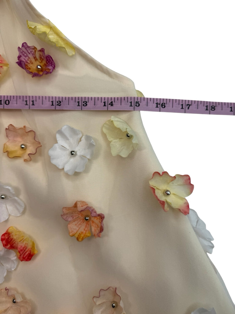 ELLIATT Peach Livia Trapeze Floral Mini Dress Size XS