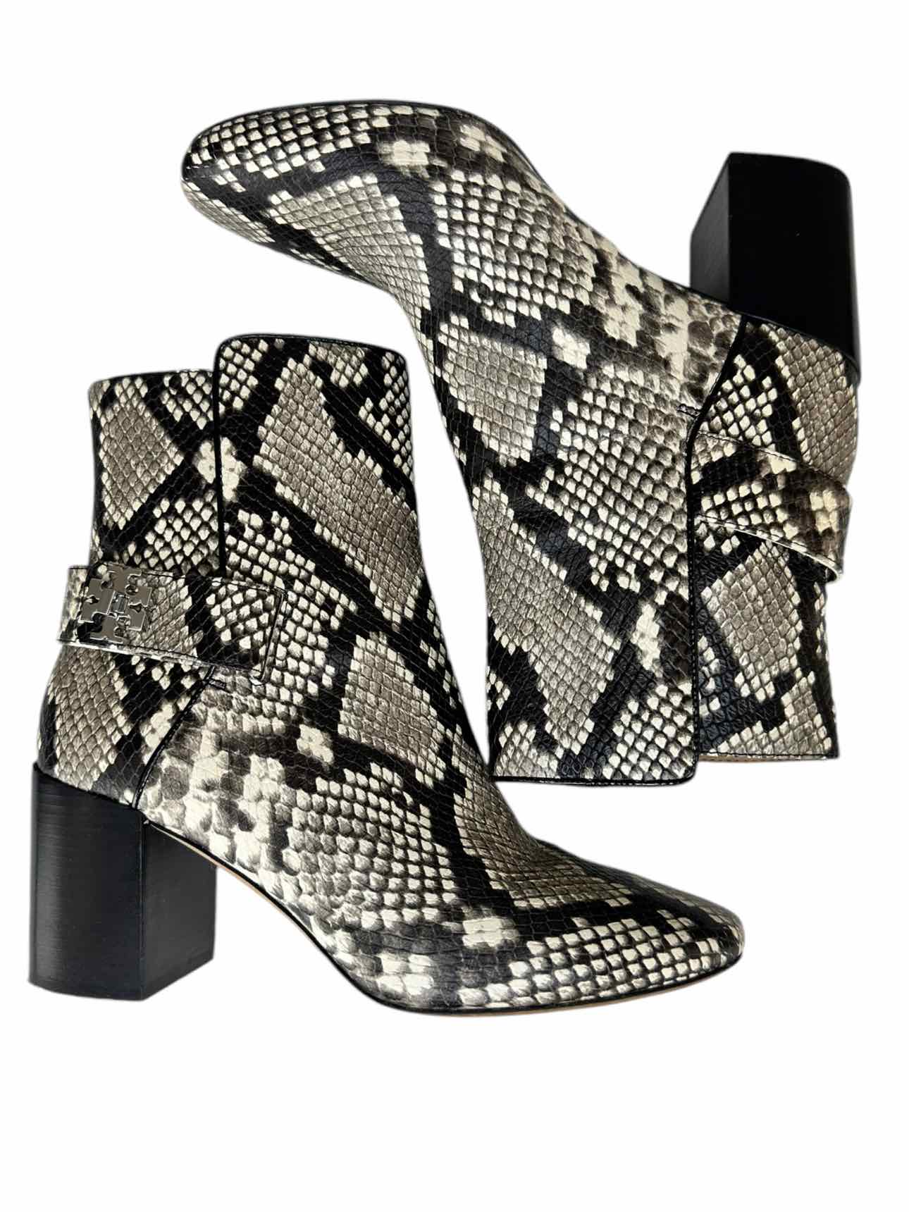 Tory Burch Snakeskin Ankle Booties Size 8